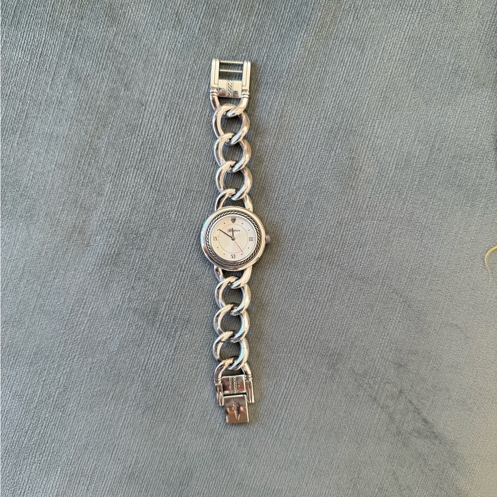 Brighton Modena Chain Linked Silver Watch